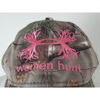 Under Armour 's Camouflage  Hunt Snapback Hat Cap Adjustable Pink Logo  eb-50688436